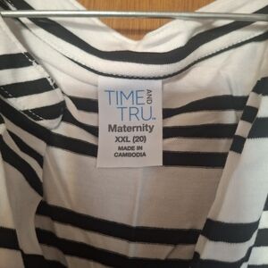 Time and Tru Striped Maternity Top